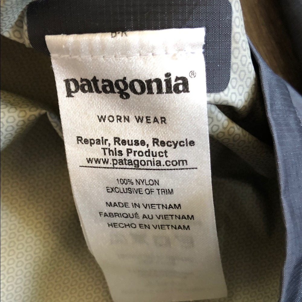 Patagonia Torrentshell Rain Windbreaker Gray Jacket H2NO Small - Picture 9 of 12